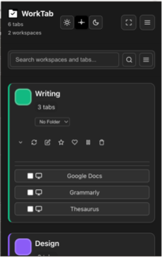 WorkTab Extension Interface